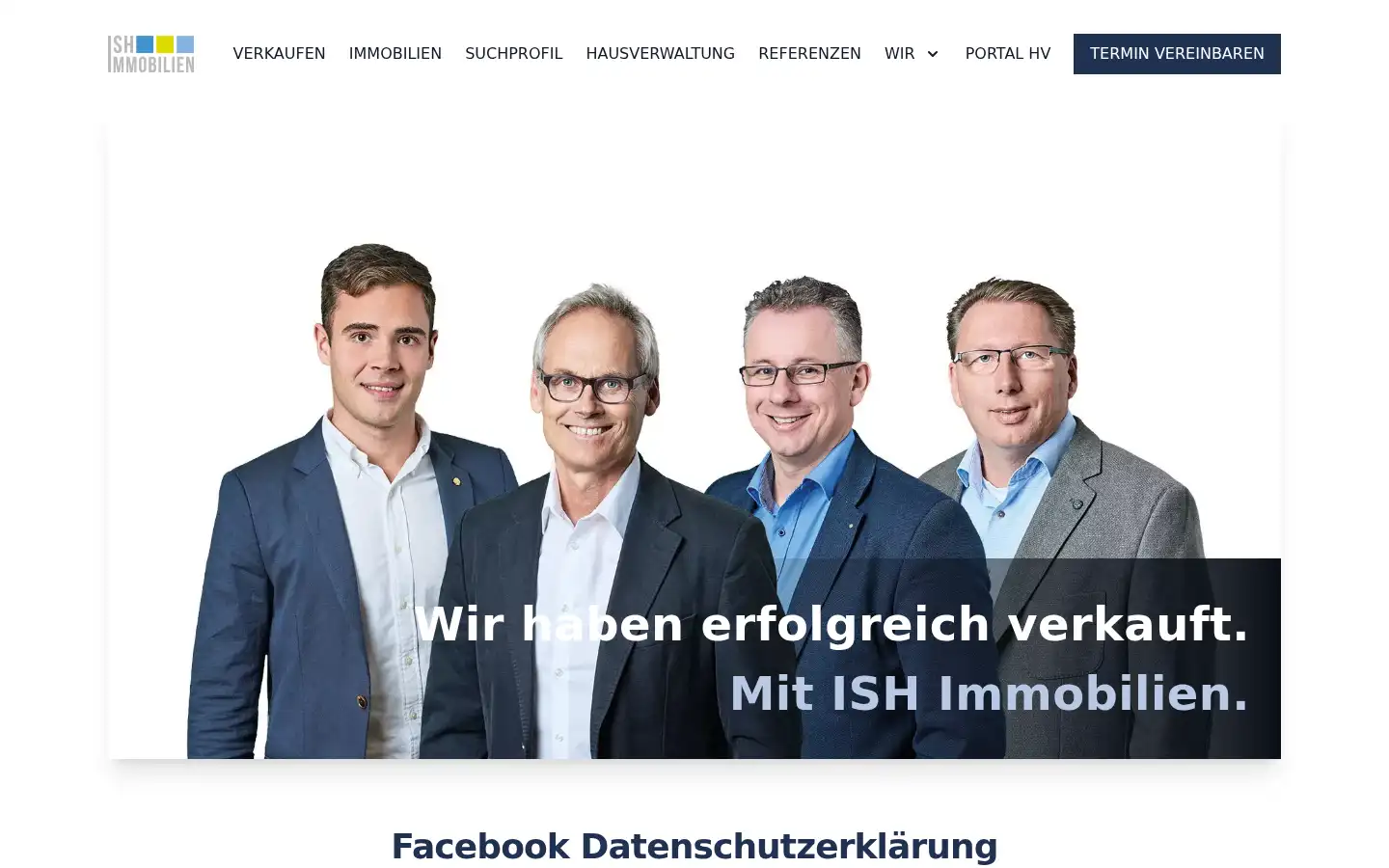 Screenshot of ish-immobilien.de