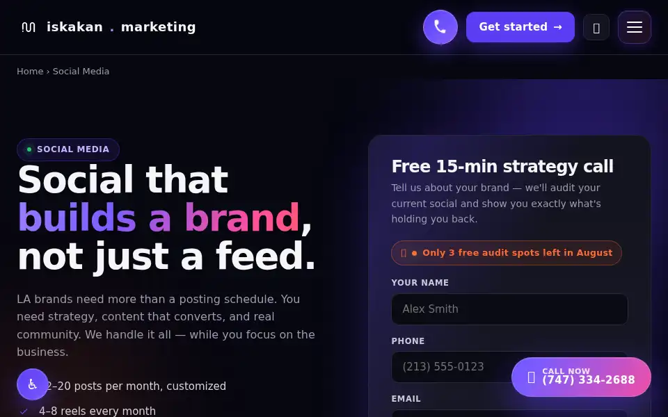 Screenshot of iskakan-marketing.com