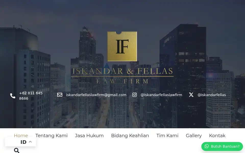 Screenshot of iskandarfellaslawfirm.com