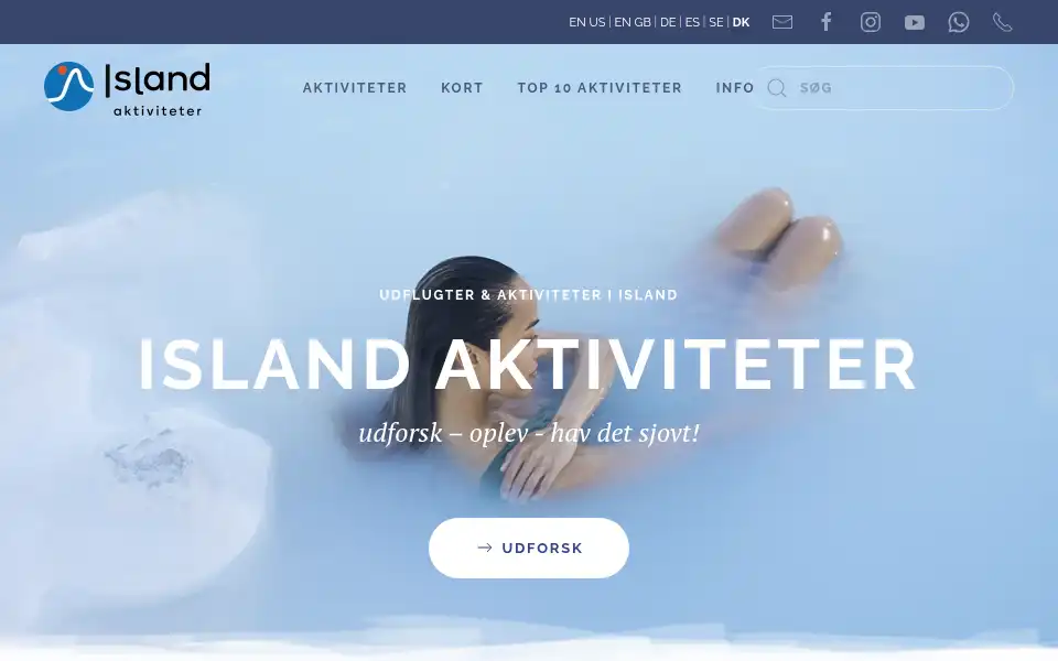 Screenshot of island-aktiviteter.dk