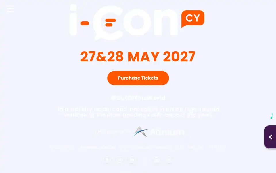 Screenshot of island-conference.com