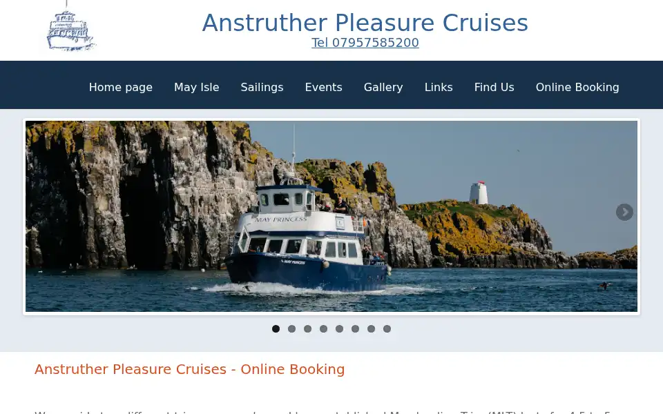 Screenshot of isleofmayferry.com