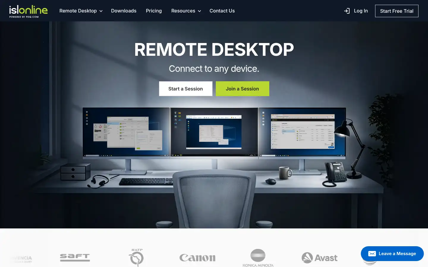 Screenshot of islonline.com