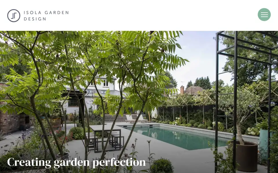 Screenshot of isolagardendesign.co.uk