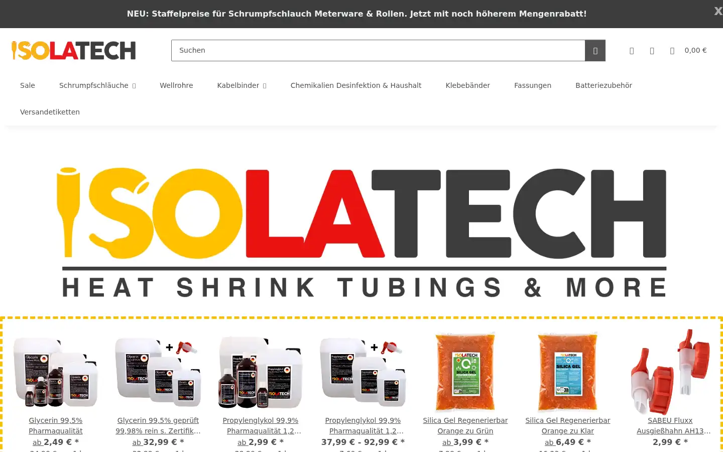 Screenshot of isolatech.de