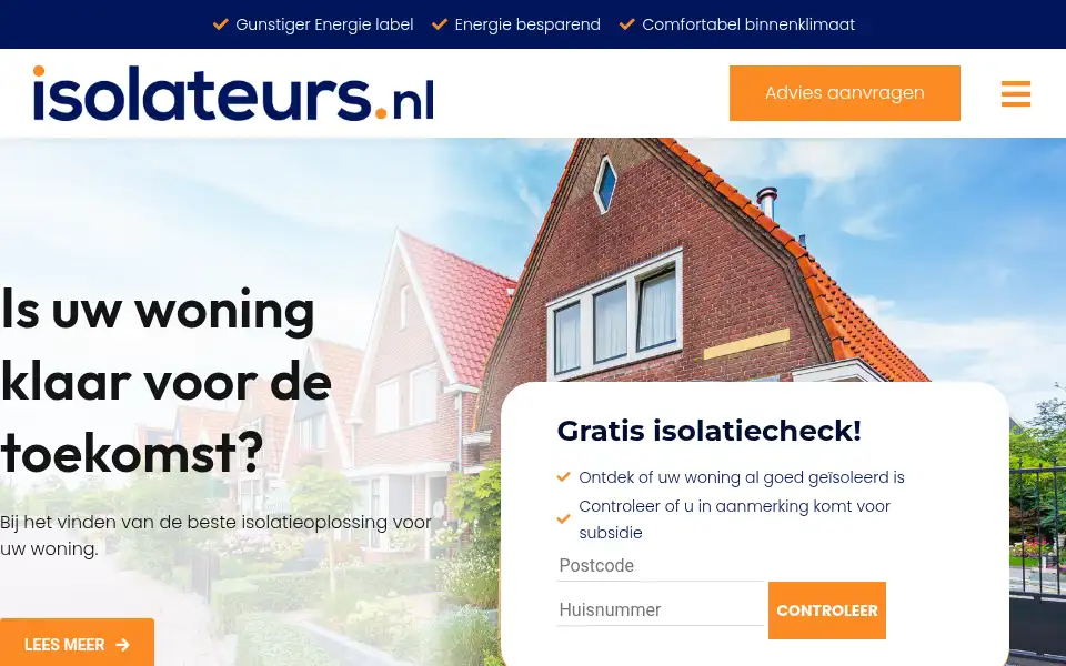 Screenshot of isolateurs.nl