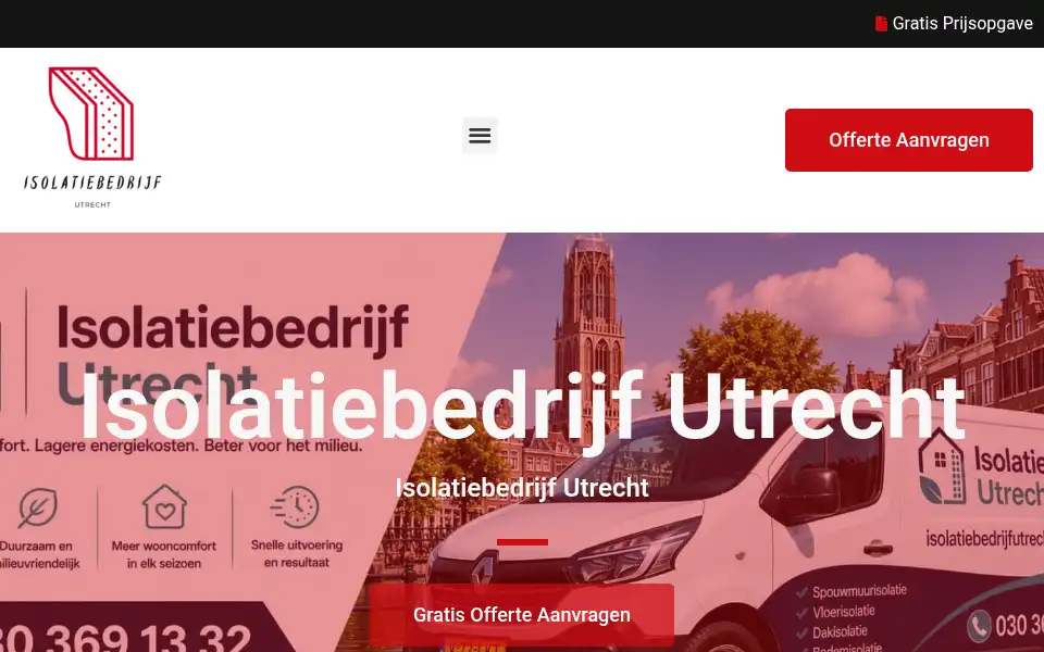 Screenshot of isolatiebedrijfutrecht.net
