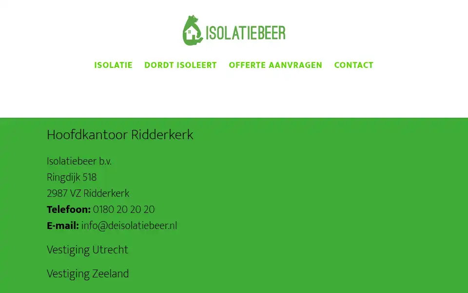 Screenshot of isolatiebeer.nl