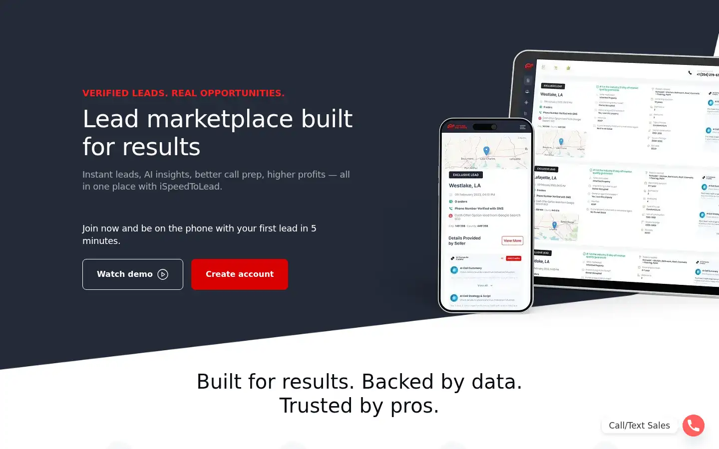 Screenshot of ispeedtolead.com