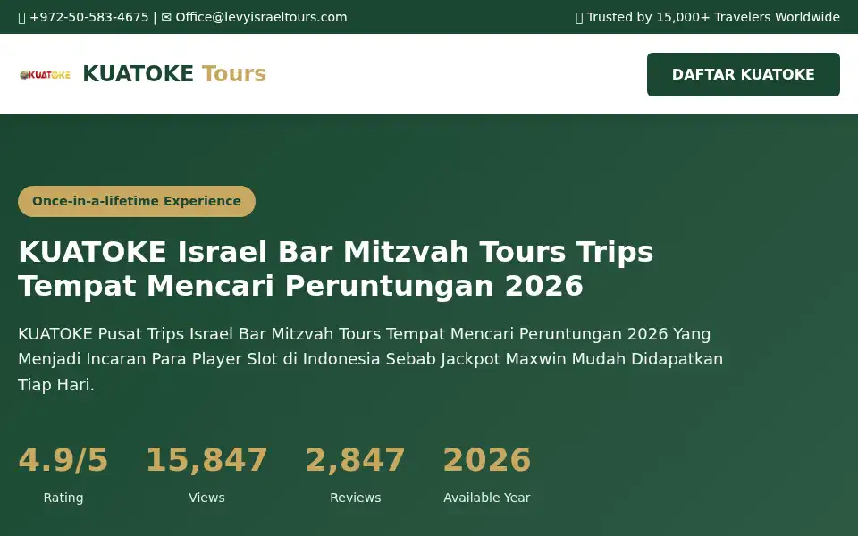 Screenshot of israelbarmitzvahtours.com