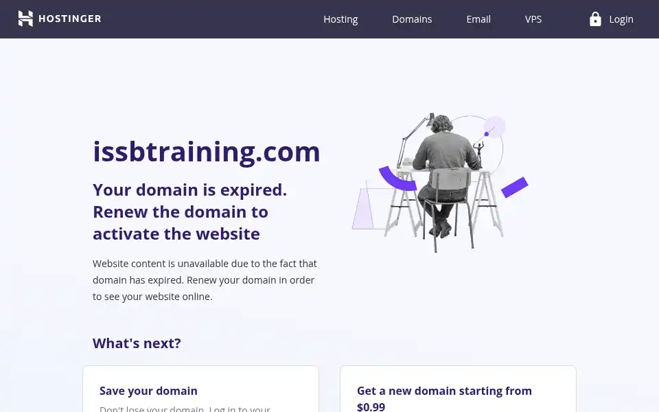 Screenshot of issbtraining.com