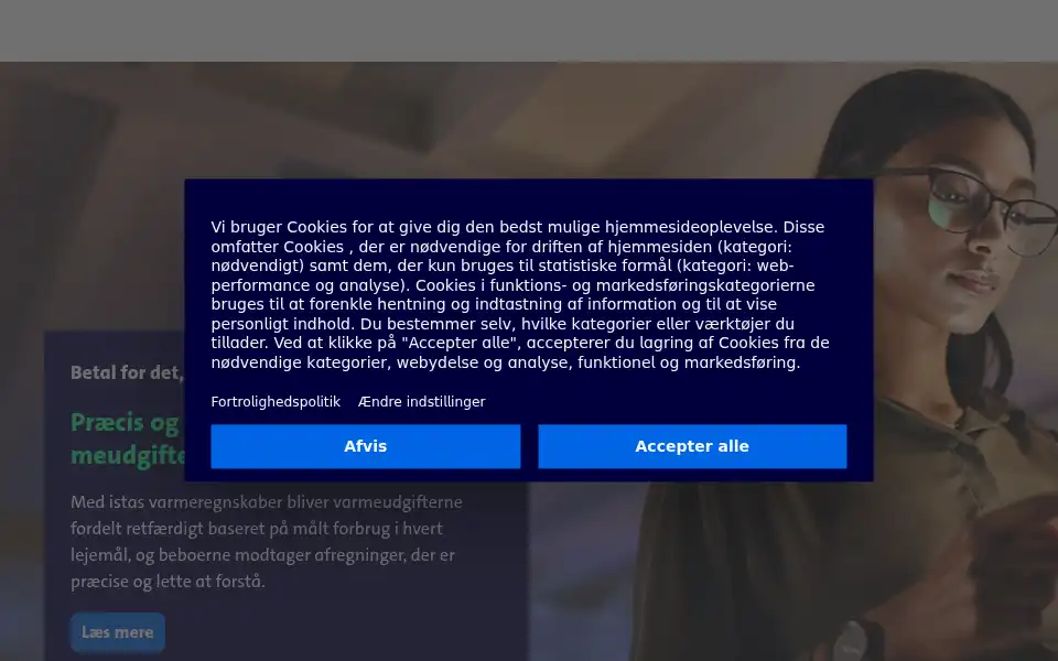 Screenshot of ista.dk