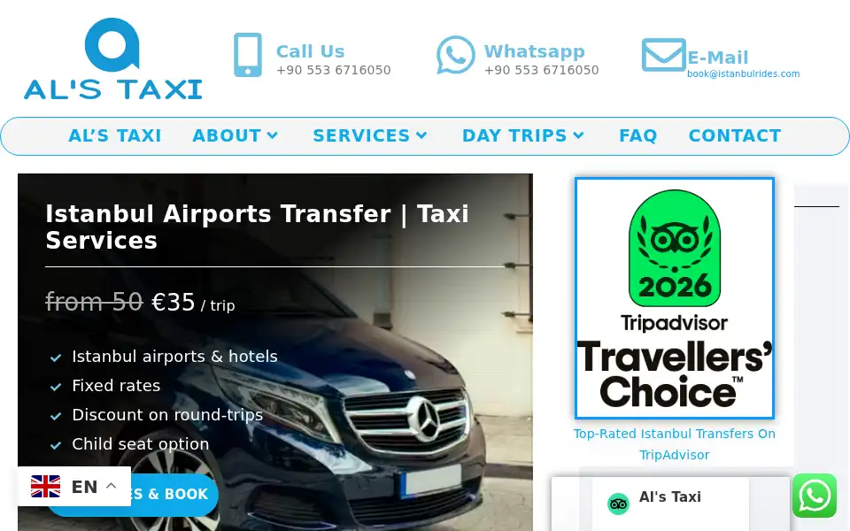 Screenshot of istanbulrides.com