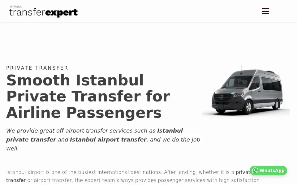 Screenshot of istanbultransferexpert.com