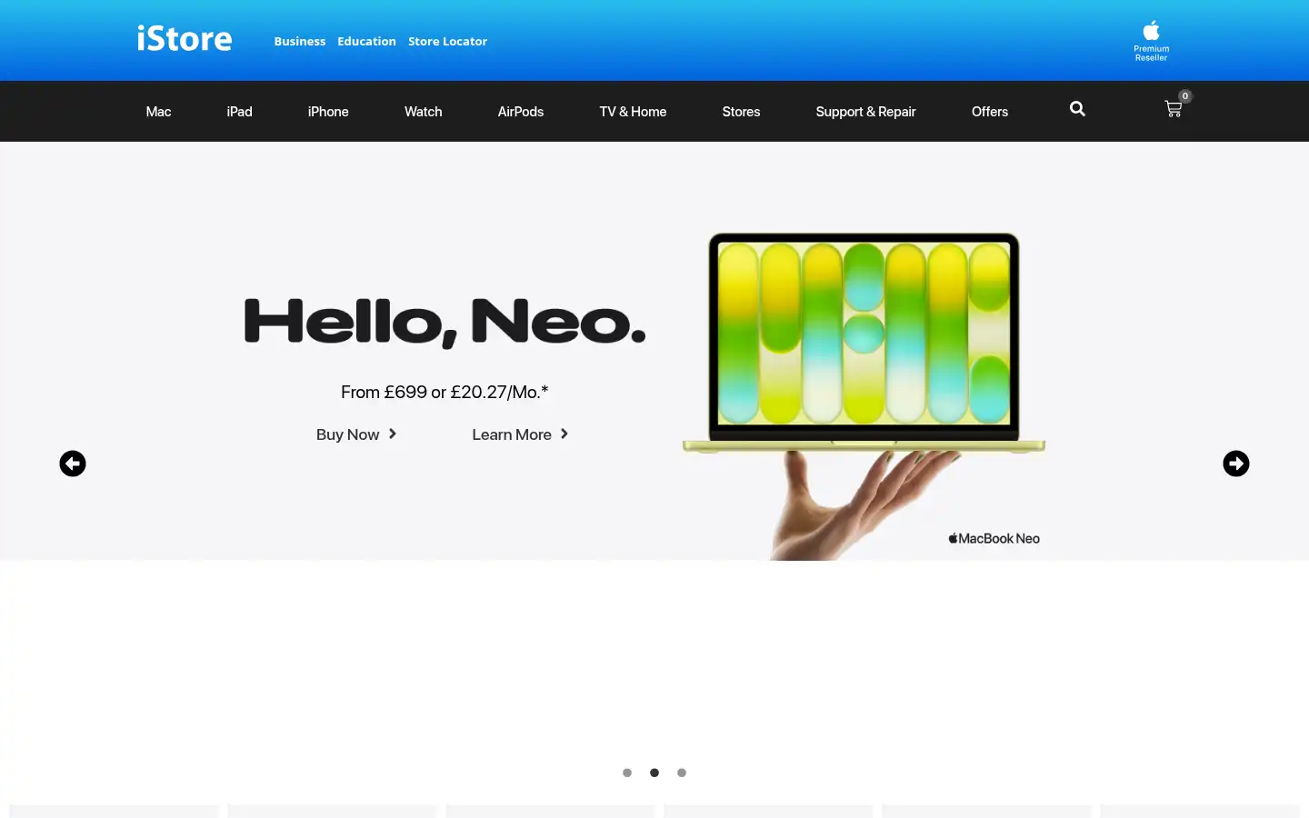 Screenshot of istore.co.uk