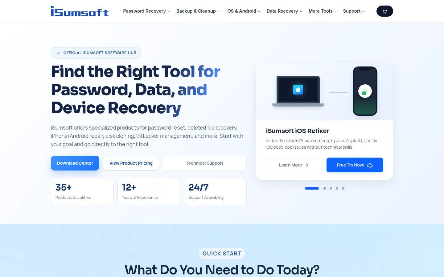 Screenshot of isumsoft.com