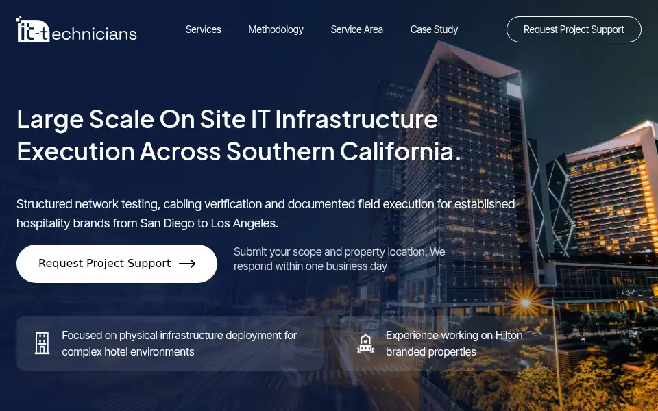 Screenshot of it-technicians.com