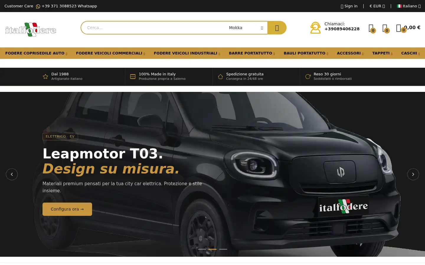 Screenshot of italfodere.com