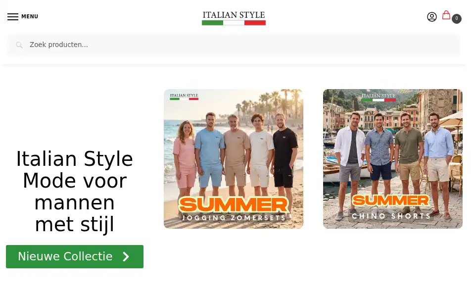 Screenshot of italian-style.nl