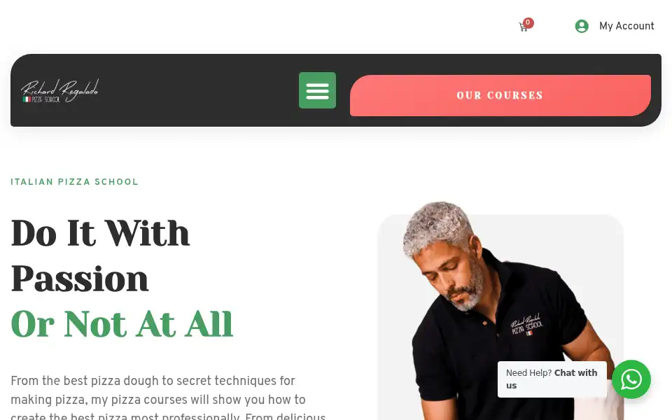 Screenshot of italianpizzaschool.co.uk