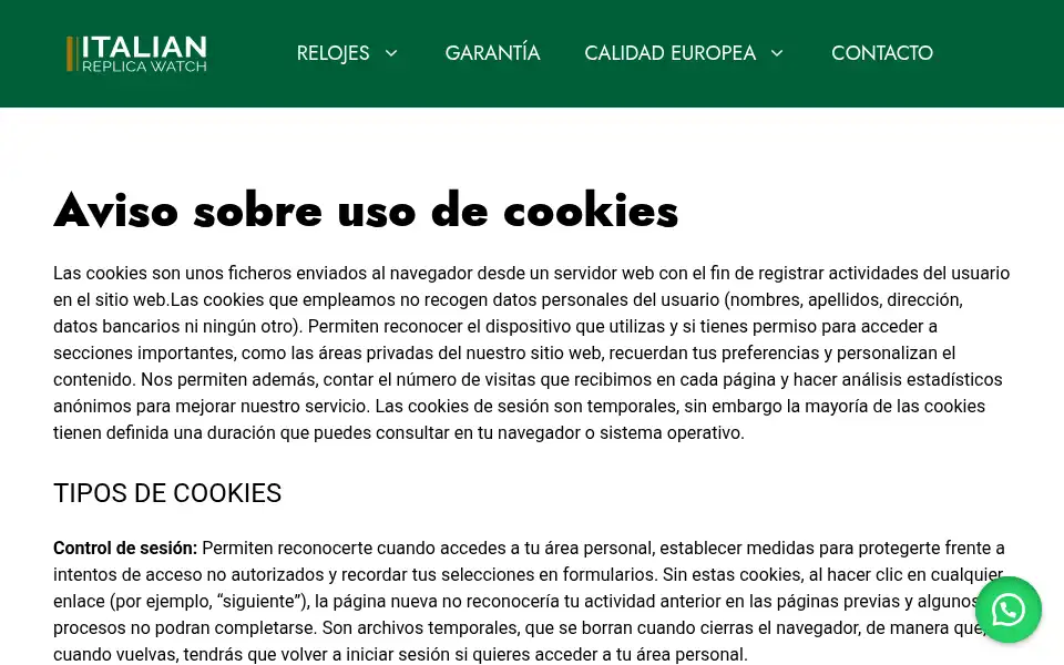 Screenshot of italianreplica-superclon.com