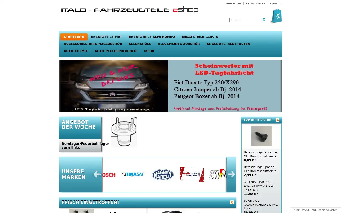 Screenshot of italo-fahrzeugteile.de