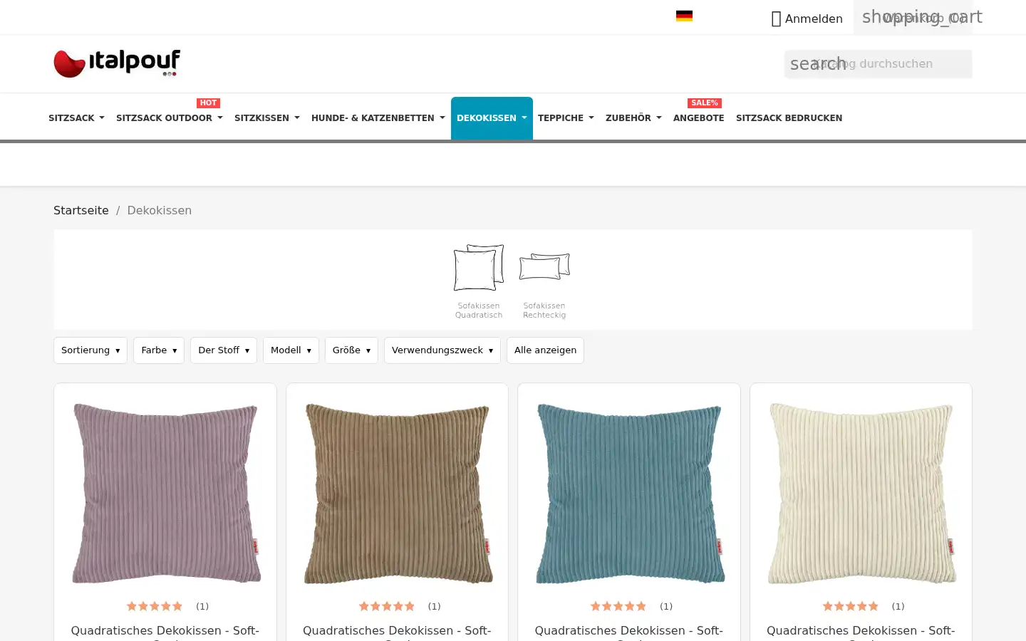 Screenshot of italpouf.de