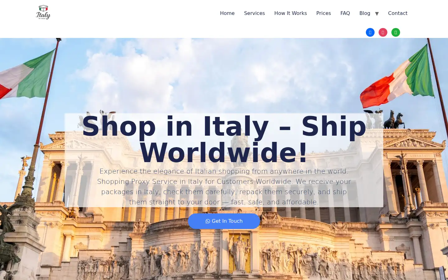 Screenshot of italyinabox.store