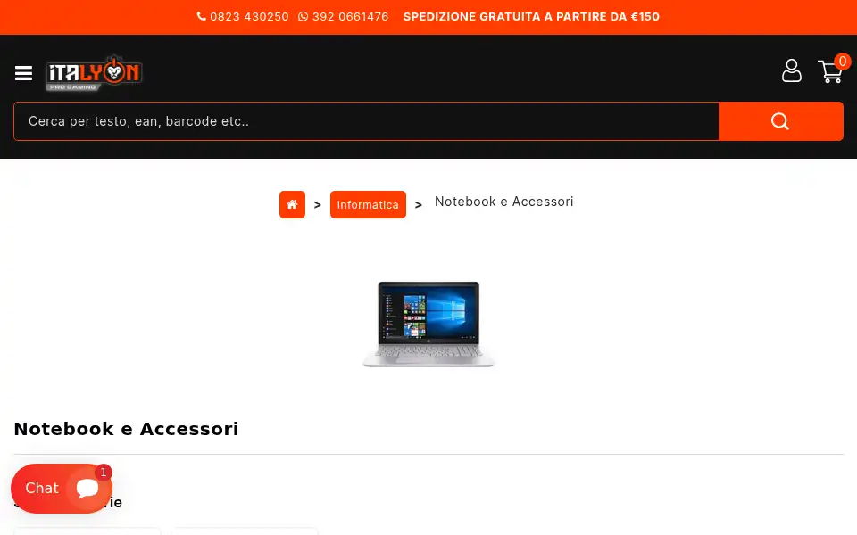 Screenshot of italyon.eu