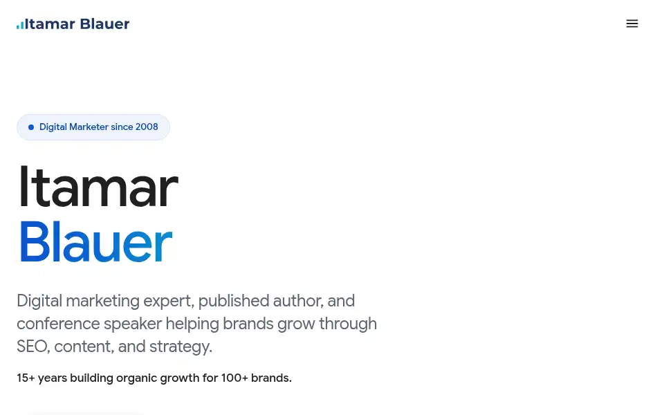 Screenshot of itamarblauer.com