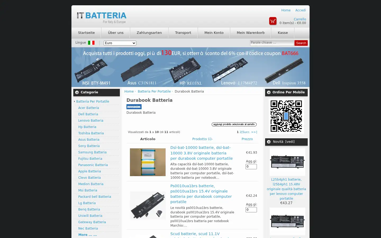 Screenshot of itbatteria.it
