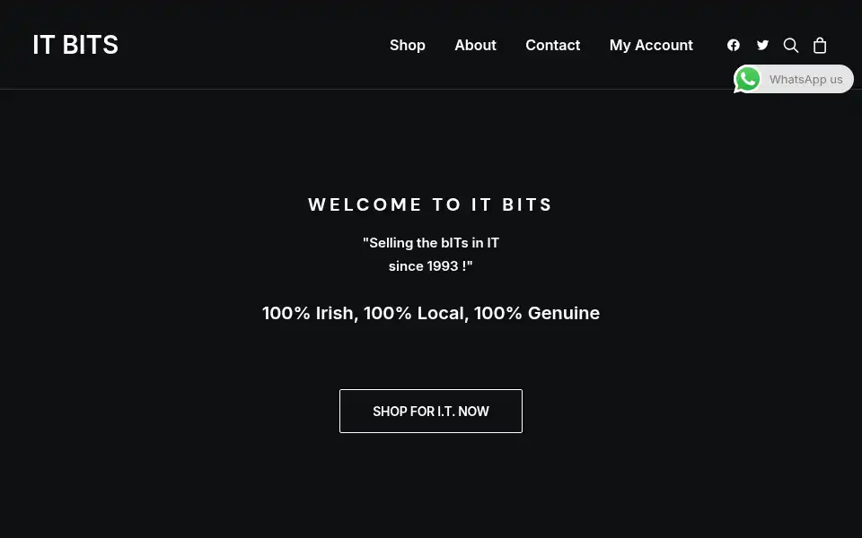 Screenshot of itbits.ie