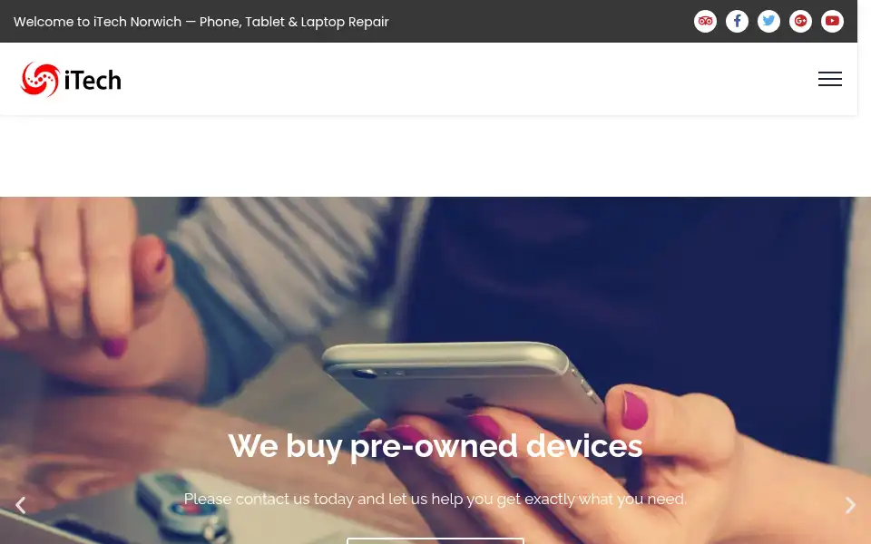 Screenshot of itechnorwich.com