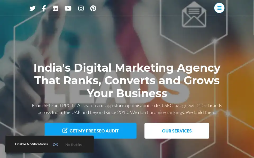 Screenshot of itechseo.com