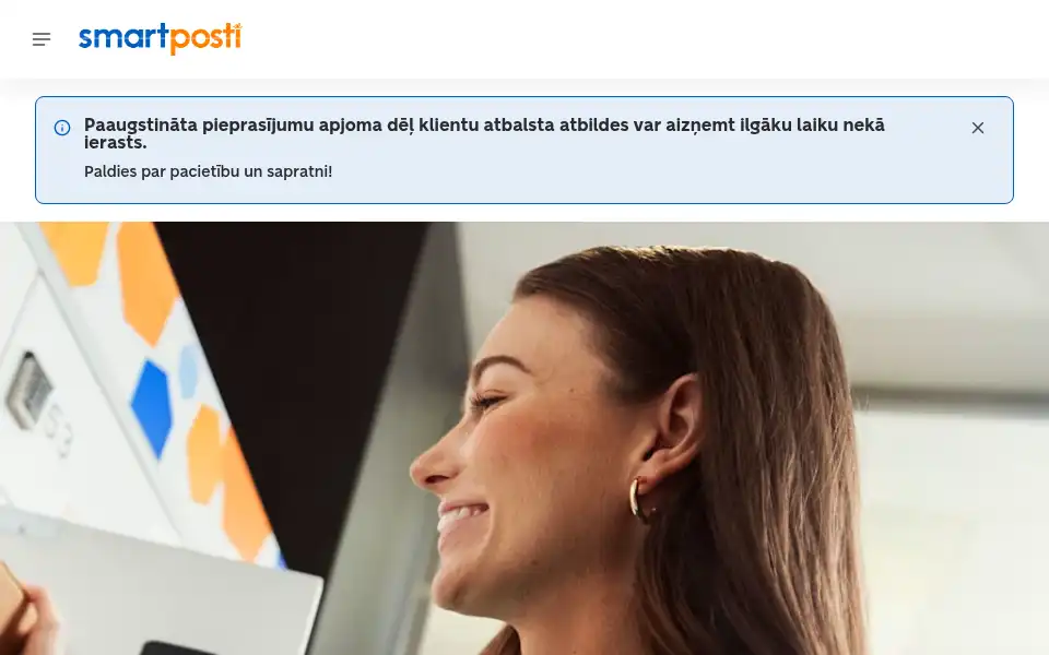 Screenshot of itella.lv