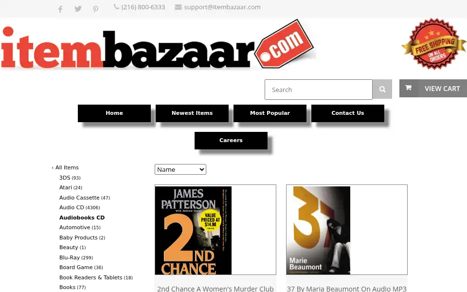 Screenshot of itembazaar.com