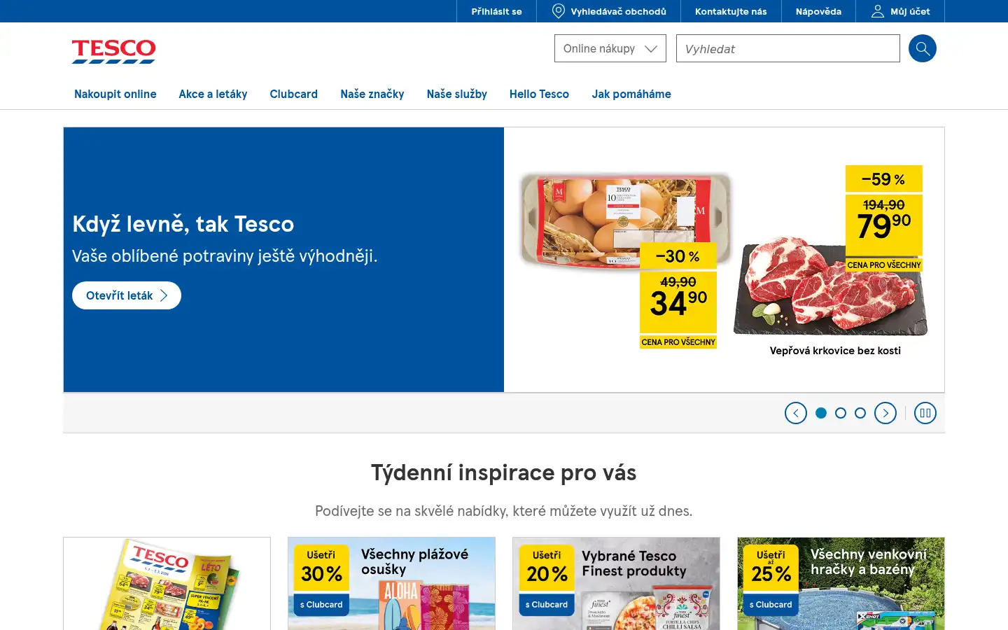 Screenshot of itesco.cz