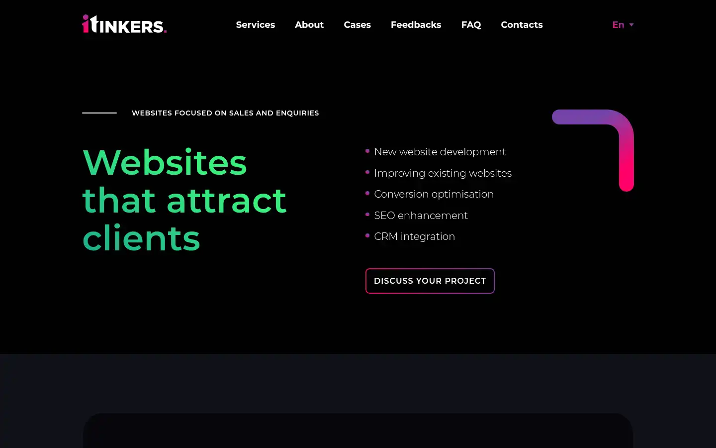 Screenshot of itinkers.pro