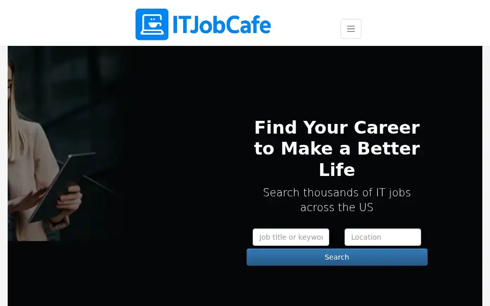 Screenshot of itjobcafe.com