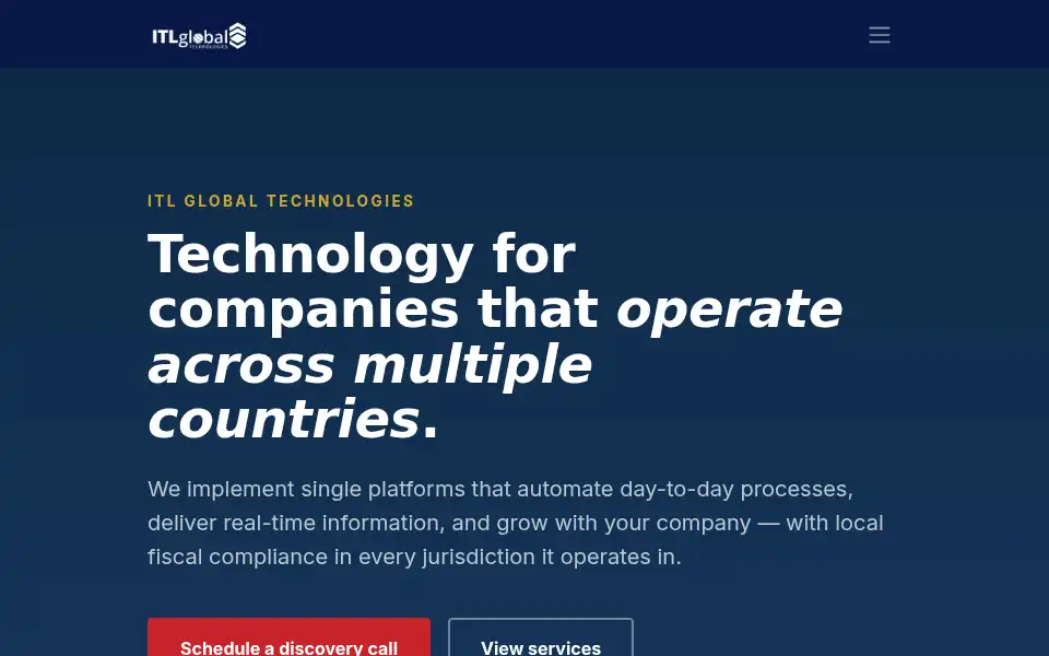 Screenshot of itlglobal.tech