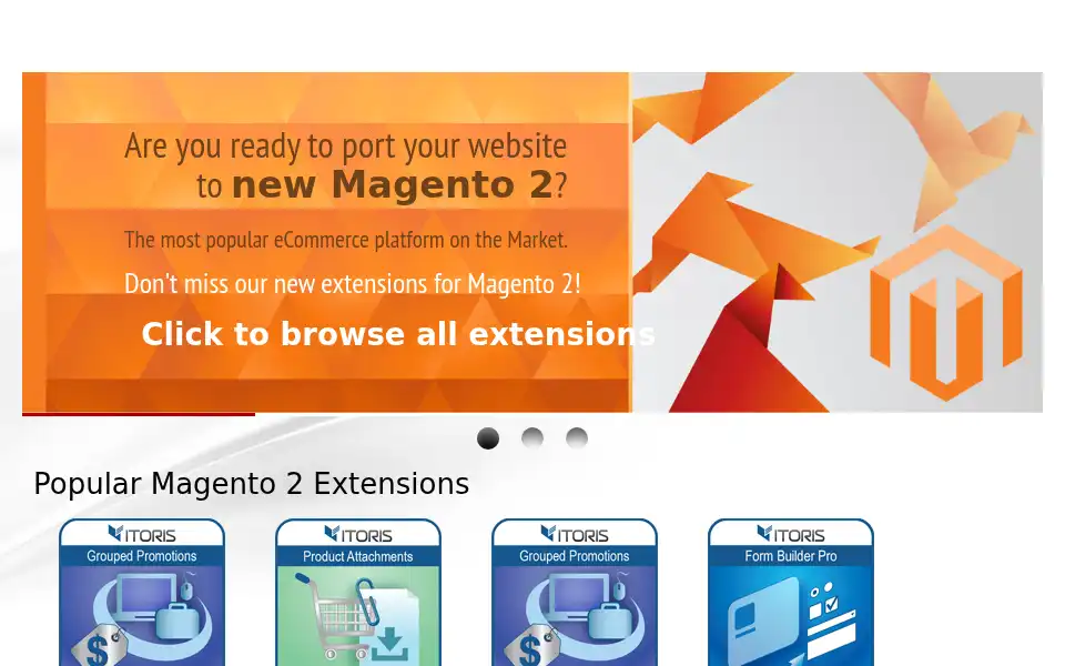 Screenshot of itoris.com