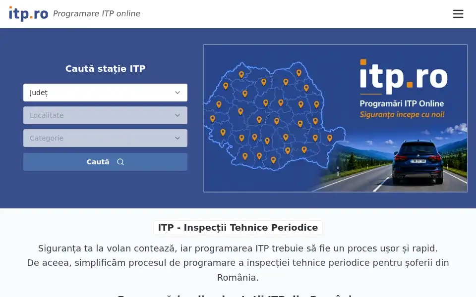 Screenshot of itp.ro