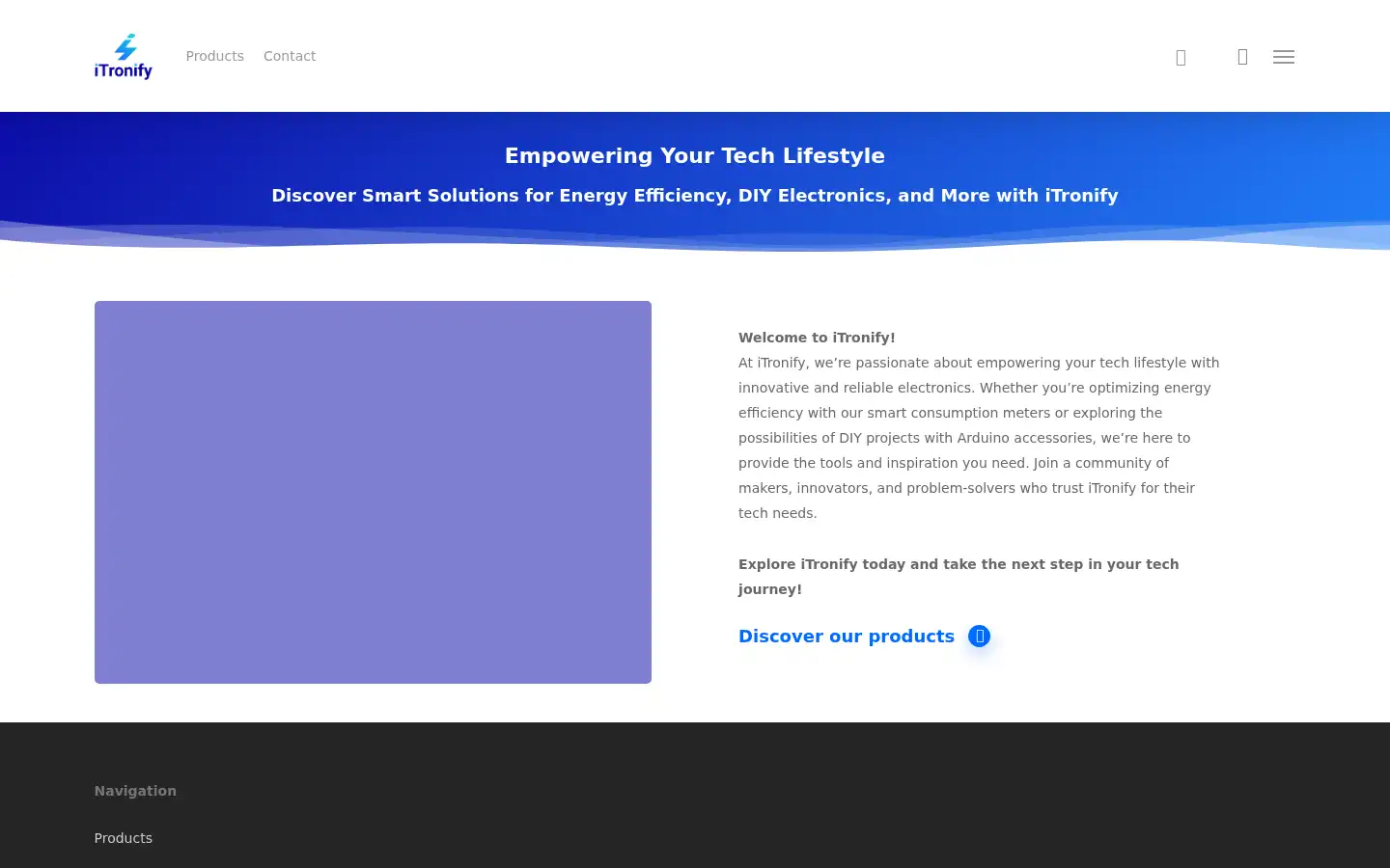 Screenshot of itronify.com