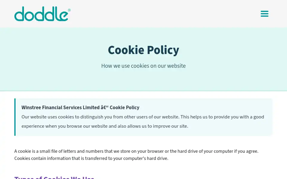 Screenshot of itsadoddle.co.uk