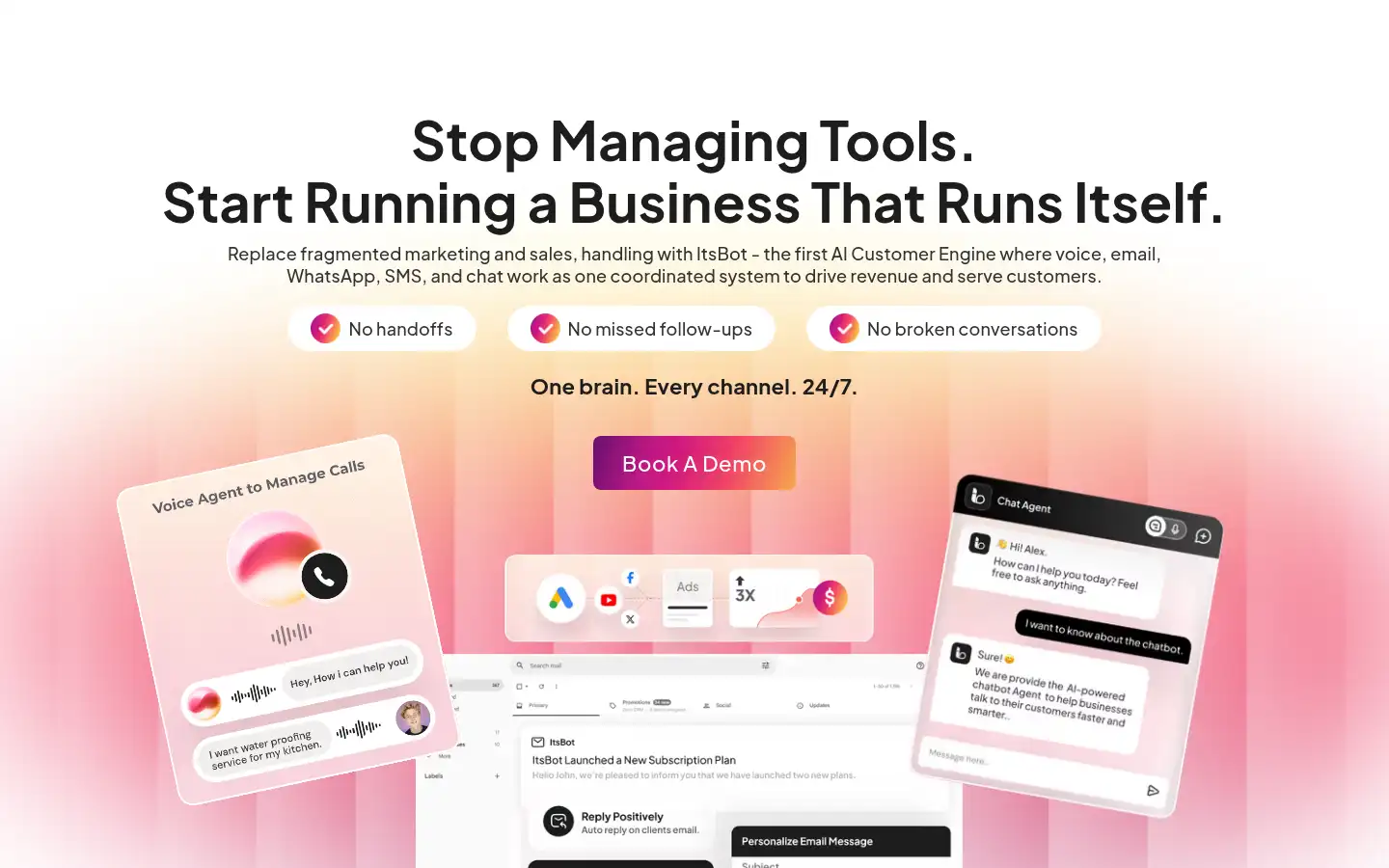 Screenshot of itsbot.ai
