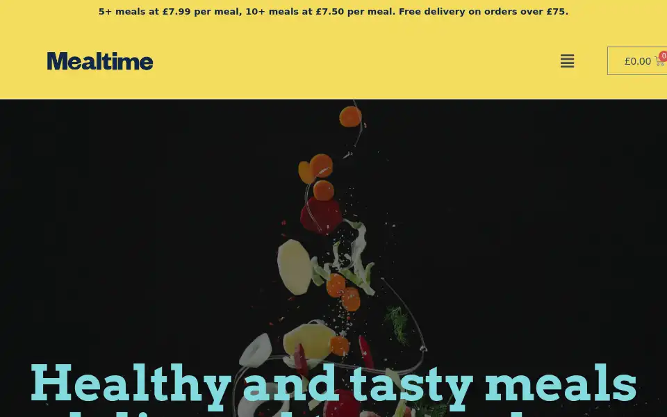 Screenshot of itsmealtime.co.uk