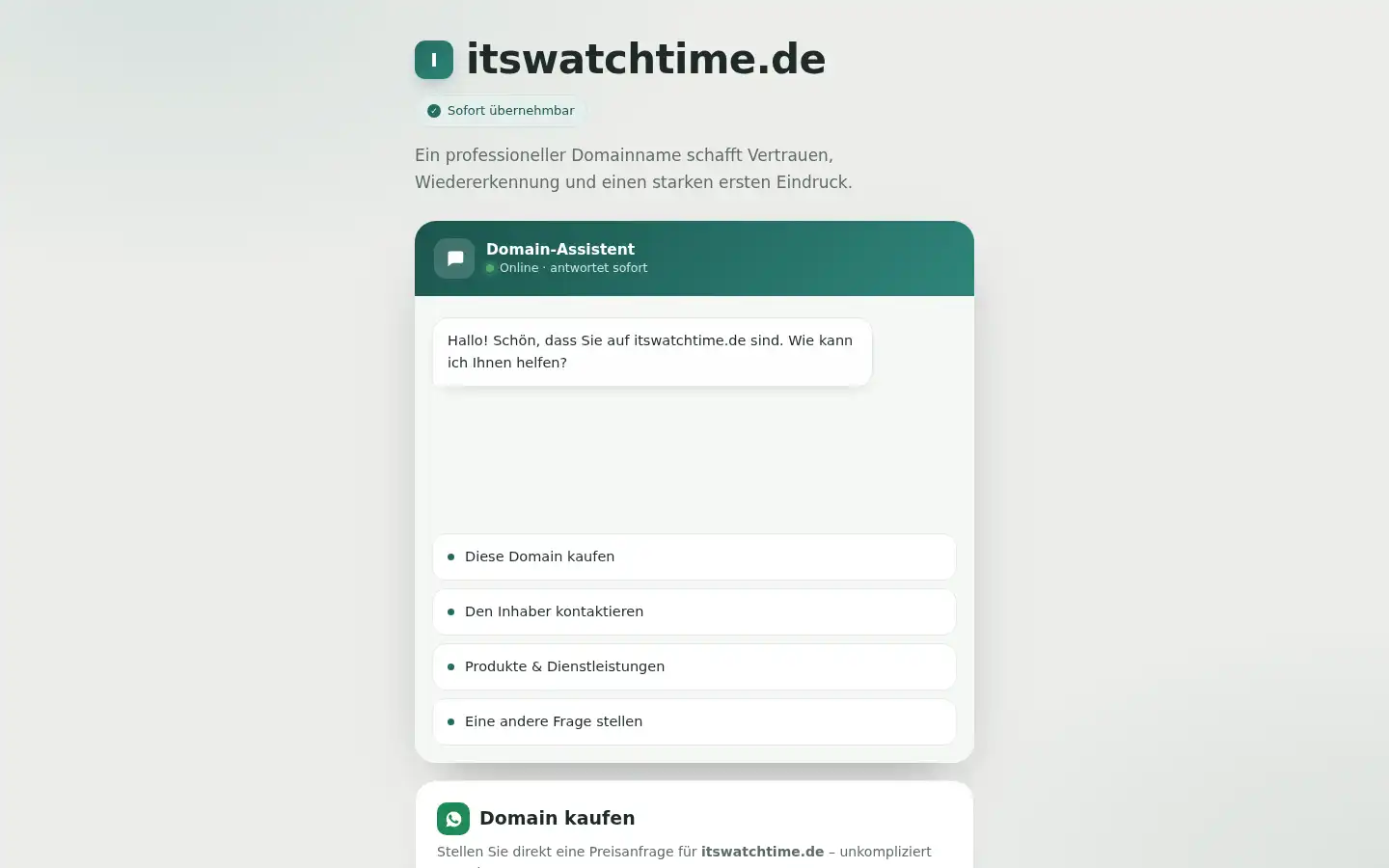 Screenshot of itswatchtime.de
