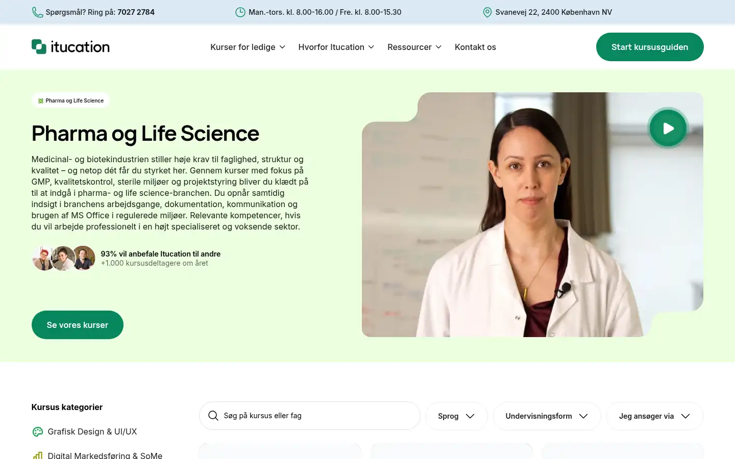 Screenshot of itucation.dk