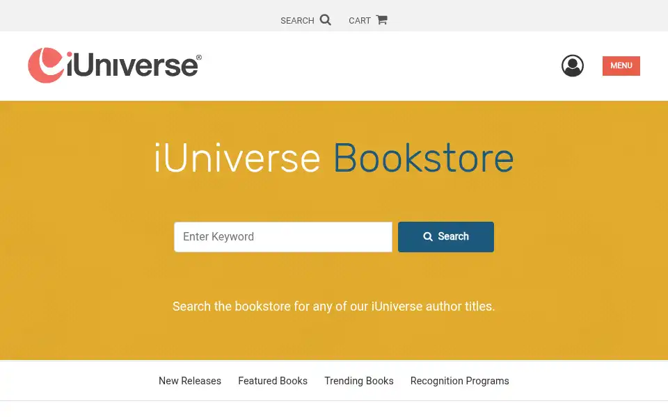 Screenshot of iuniverse.com