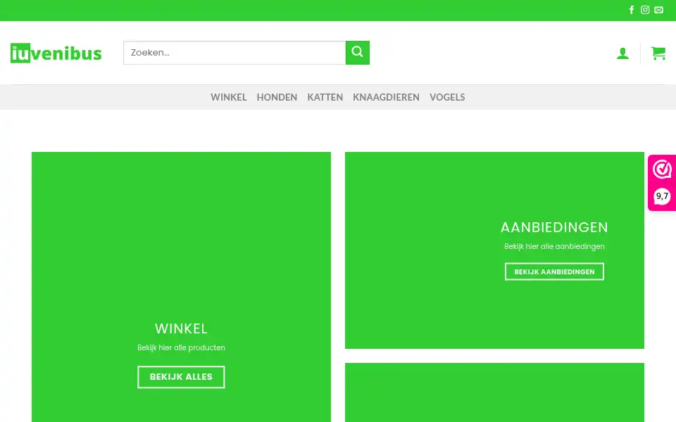 Screenshot of iuvenibus.nl